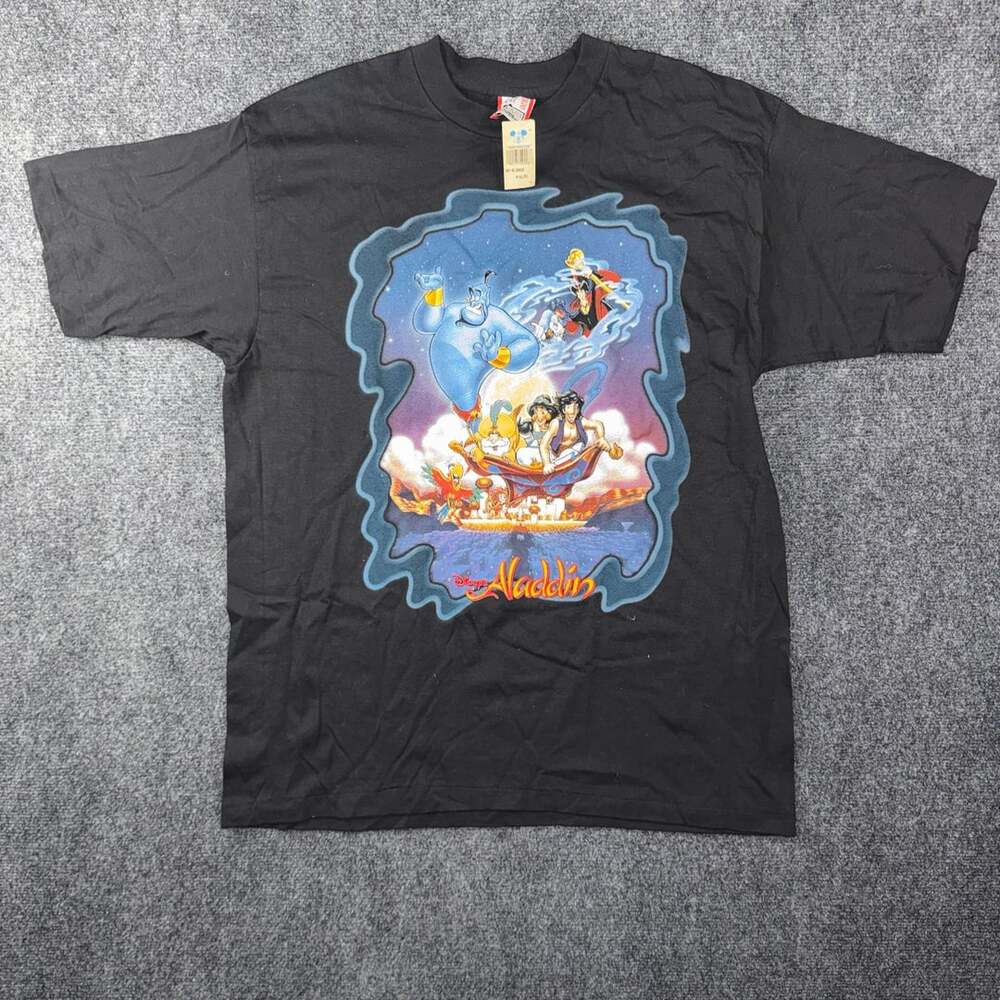 Vintage Alladin Promo T shirt Size L Single Stitch Jaffar Magic Carpet